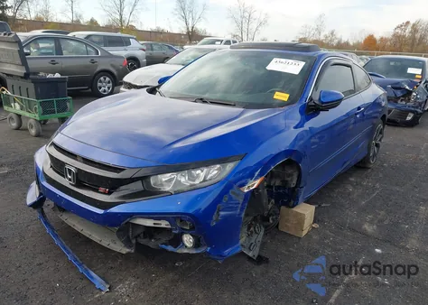 2019 Honda Civic Si из США, поврежденный, VIN 2HGFC3A50KH752844